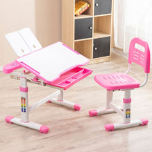 Load image into Gallery viewer, Kids' Studying Desk and Chair Set - Pink and Blue