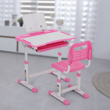 Load image into Gallery viewer, Kids' Studying Desk and Chair Set - Pink and Blue