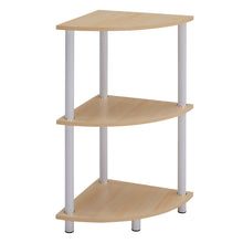 Load image into Gallery viewer, 3-Tier Corner Shelf Corner Wall Ladder Freestanding Storage Display Shelves Bookcase