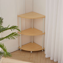 Load image into Gallery viewer, 3-Tier Corner Shelf Corner Wall Ladder Freestanding Storage Display Shelves Bookcase