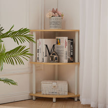 Load image into Gallery viewer, 3-Tier Corner Shelf Corner Wall Ladder Freestanding Storage Display Shelves Bookcase
