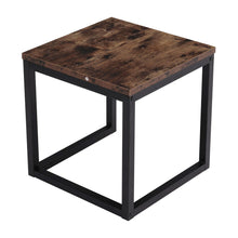 Load image into Gallery viewer, Retro Industrial Black Walnut Coffee Table Small Wood Table Sofa Side Table