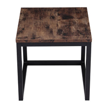 Load image into Gallery viewer, Retro Industrial Black Walnut Coffee Table Small Wood Table Sofa Side Table