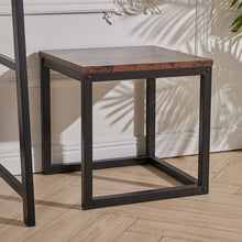 Load image into Gallery viewer, Retro Industrial Black Walnut Coffee Table Small Wood Table Sofa Side Table