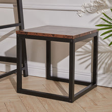 Load image into Gallery viewer, Retro Industrial Black Walnut Coffee Table Small Wood Table Sofa Side Table