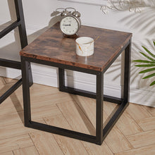 Load image into Gallery viewer, Retro Industrial Black Walnut Coffee Table Small Wood Table Sofa Side Table