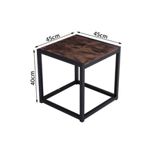 Load image into Gallery viewer, Retro Industrial Black Walnut Coffee Table Small Wood Table Sofa Side Table