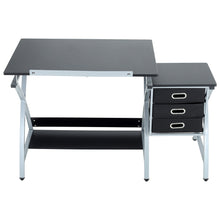 Load image into Gallery viewer, Drafting Table and Chair Set-Black and Natural!