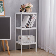 Load image into Gallery viewer, Bamboo Storage Shelf 3 Tier Narrow Corner Shelves Bookshelf Display Rack for Living Room Bedroom Bathroom Kitchen Hallway