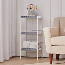 Load image into Gallery viewer, Bamboo Storage Shelf 3 Tier Narrow Corner Shelves Bookshelf Display Rack for Living Room Bedroom Bathroom Kitchen Hallway