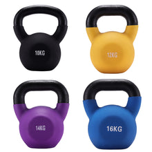 Load image into Gallery viewer, Solid Iron Exercise Kettlebells with gloves -3color up to 20KG!