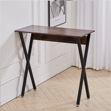 Load image into Gallery viewer, Rectangle Wood Bar Table Breakfast Cafe Dining Room Pub Table Corner Desk Rustic