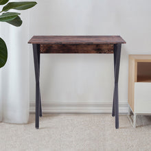 Load image into Gallery viewer, Rectangle Wood Bar Table Breakfast Cafe Dining Room Pub Table Corner Desk Rustic