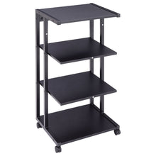 Load image into Gallery viewer, 4-Tier Printer Cart With Storage Shelf Mobile Printer Stand End Table Home Office