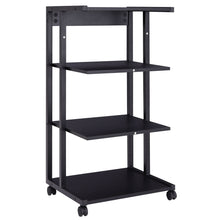 Load image into Gallery viewer, 4-Tier Printer Cart With Storage Shelf Mobile Printer Stand End Table Home Office