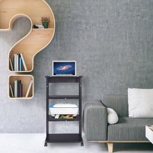 Load image into Gallery viewer, 4-Tier Printer Cart With Storage Shelf Mobile Printer Stand End Table Home Office