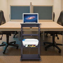 Load image into Gallery viewer, 4-Tier Printer Cart With Storage Shelf Mobile Printer Stand End Table Home Office