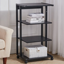 Load image into Gallery viewer, 4-Tier Printer Cart With Storage Shelf Mobile Printer Stand End Table Home Office