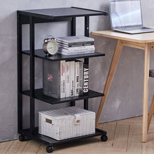Load image into Gallery viewer, 4-Tier Printer Cart With Storage Shelf Mobile Printer Stand End Table Home Office