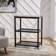 Load image into Gallery viewer, Mobile 3-Tier Printer Cart with Storage Shelf Wheels Projector Cart Industrial Style Home Office