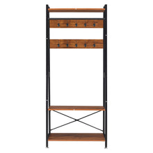Load image into Gallery viewer, Industrial Coat Rack, Entry Bench With Coat Rack, 3 in 1Design