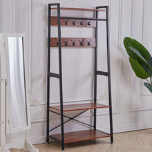 Load image into Gallery viewer, Industrial Coat Rack, Entry Bench With Coat Rack, 3 in 1Design