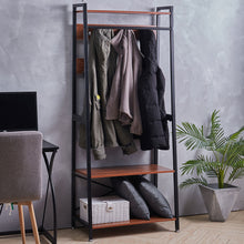 Load image into Gallery viewer, Industrial Coat Rack, Entry Bench With Coat Rack, 3 in 1Design