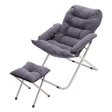 Load image into Gallery viewer, Folding Moon Chair with footstool
