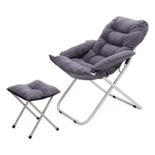 Load image into Gallery viewer, Folding Moon Chair with footstool