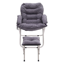 Load image into Gallery viewer, Folding Moon Chair with footstool
