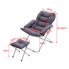 Load image into Gallery viewer, Folding Moon Chair with footstool