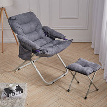 Load image into Gallery viewer, Folding Moon Chair with footstool