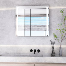 Load image into Gallery viewer, Double Door LED Illuminated Bathroom Mirror Cabinet