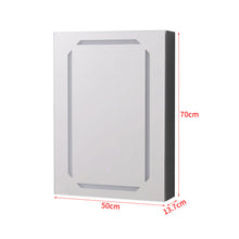 Load image into Gallery viewer, Bathroom LED Illuminated Lights Mirror Cabinet with Demister Shaver Socket Touch