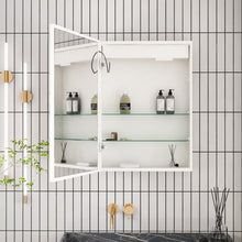 Load image into Gallery viewer, Bathroom LED Illuminated Lights Mirror Cabinet with Demister Shaver Socket Touch