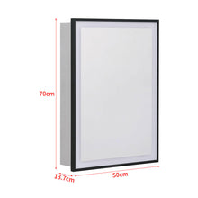 Load image into Gallery viewer, LED Illuminated Bathroom Touch Sensor Mirror Cabinet Black Frame
