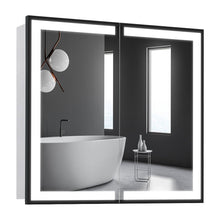Load image into Gallery viewer, LED Light Up 2-Door Bathroom Mirror Cabinet