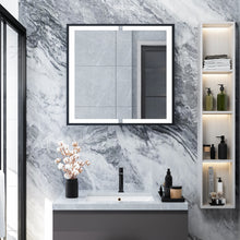 Load image into Gallery viewer, LED Light Up 2-Door Bathroom Mirror Cabinet