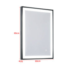 Load image into Gallery viewer, lluminated Led Bathroom Vanity Mirror - Thin Bathroom Wall Mounted Makeup Mirror with LED Lights, Touch Switch, Demister Pad Waterproof IP44