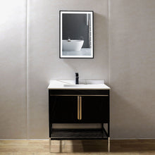 Load image into Gallery viewer, lluminated Led Bathroom Vanity Mirror - Thin Bathroom Wall Mounted Makeup Mirror with LED Lights, Touch Switch, Demister Pad Waterproof IP44