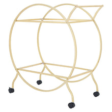 Load image into Gallery viewer, 2 Tiers Drinks Trolley Bar Wine Glass Shelf Storage Rack Serving Cart