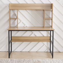Load image into Gallery viewer, Computer Desk with Hutch Desk Bookshelf Student Studying Workstation Table