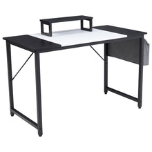 Load image into Gallery viewer, Computer Desk Writing Study Desk with Monitor Stand Fabric Storage Bag