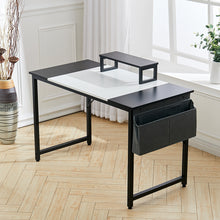 Load image into Gallery viewer, Computer Desk Writing Study Desk with Monitor Stand Fabric Storage Bag