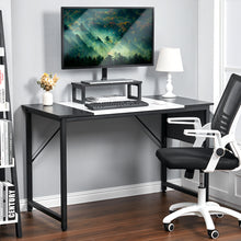 Load image into Gallery viewer, Computer Desk Writing Study Desk with Monitor Stand Fabric Storage Bag