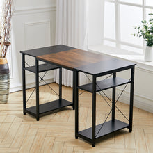 Load image into Gallery viewer, Home Office Computer Desk Writing Table Workstation with Storage Shelf
