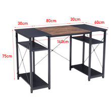 Load image into Gallery viewer, Home Office Computer Desk Writing Table Workstation with Storage Shelf