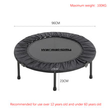 Load image into Gallery viewer, 38" Foldable Round Exercise Trampoline Rebounder Jumper Fitness Black