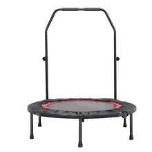 Load image into Gallery viewer, 40" Foldable Round Trampoline U-Bar Fitness Rebounder Safety Pad Workout Black