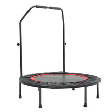 Load image into Gallery viewer, 40" Foldable Round Trampoline U-Bar Fitness Rebounder Safety Pad Workout Black